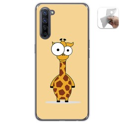 Funda Gel Tpu para Oppo Find X2 Lite diseño Jirafa Dibujos