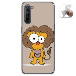 Funda Gel Tpu para Oppo Find X2 Lite diseño Leon Dibujos