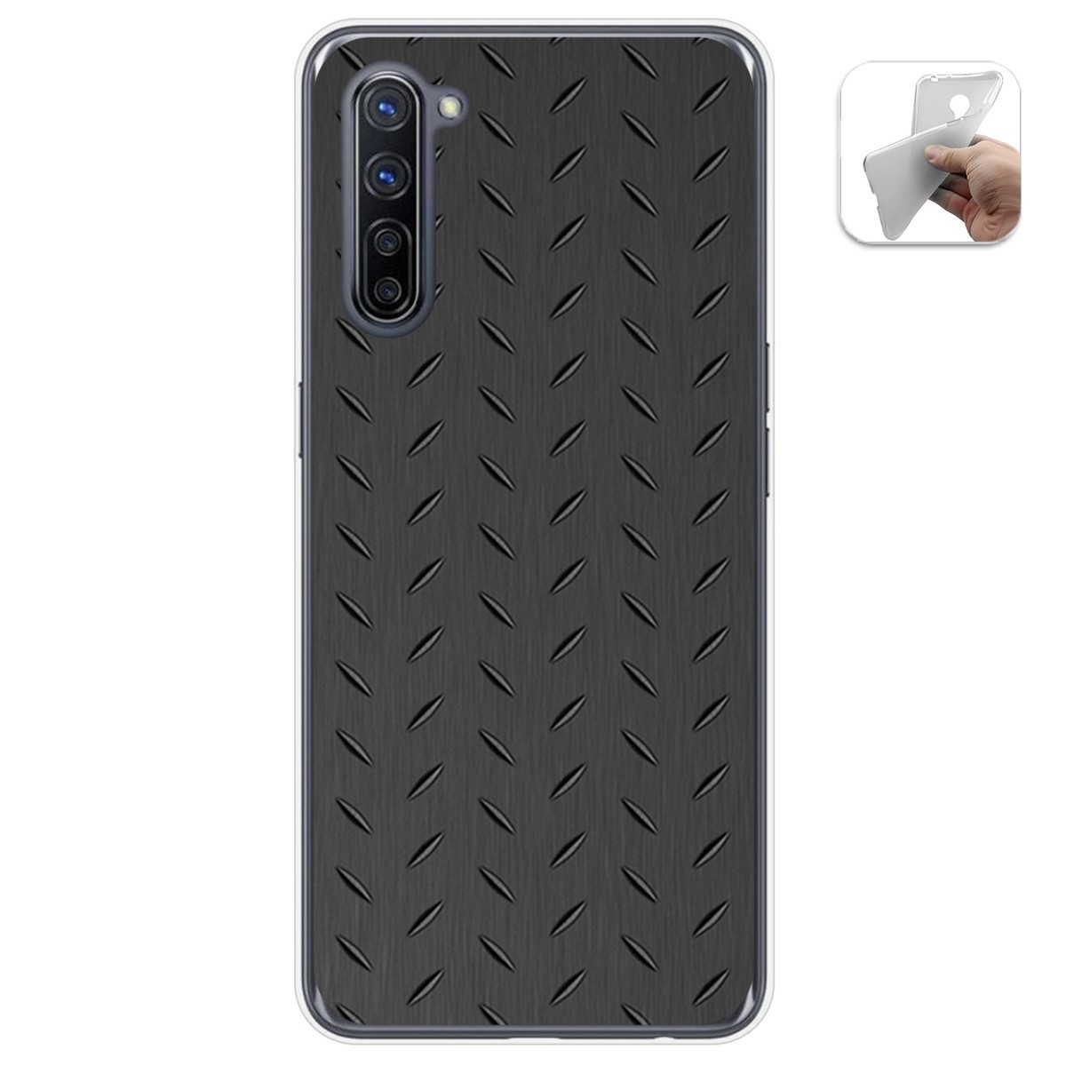 Funda Gel Tpu para Oppo Find X2 Lite diseño Metal Dibujos