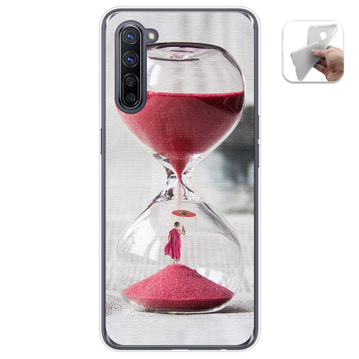 Funda Gel Tpu para Oppo Find X2 Lite diseño Reloj Dibujos