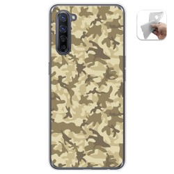 Funda Gel Tpu para Oppo Find X2 Lite diseño Sand Camuflaje Dibujos