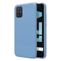 Funda Silicona Líquida Ultra Suave para Samsung Galaxy A71 color Azul Celeste