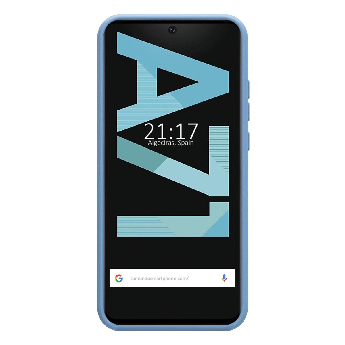 Funda Silicona Líquida Ultra Suave para Samsung Galaxy A71 color Azul Celeste