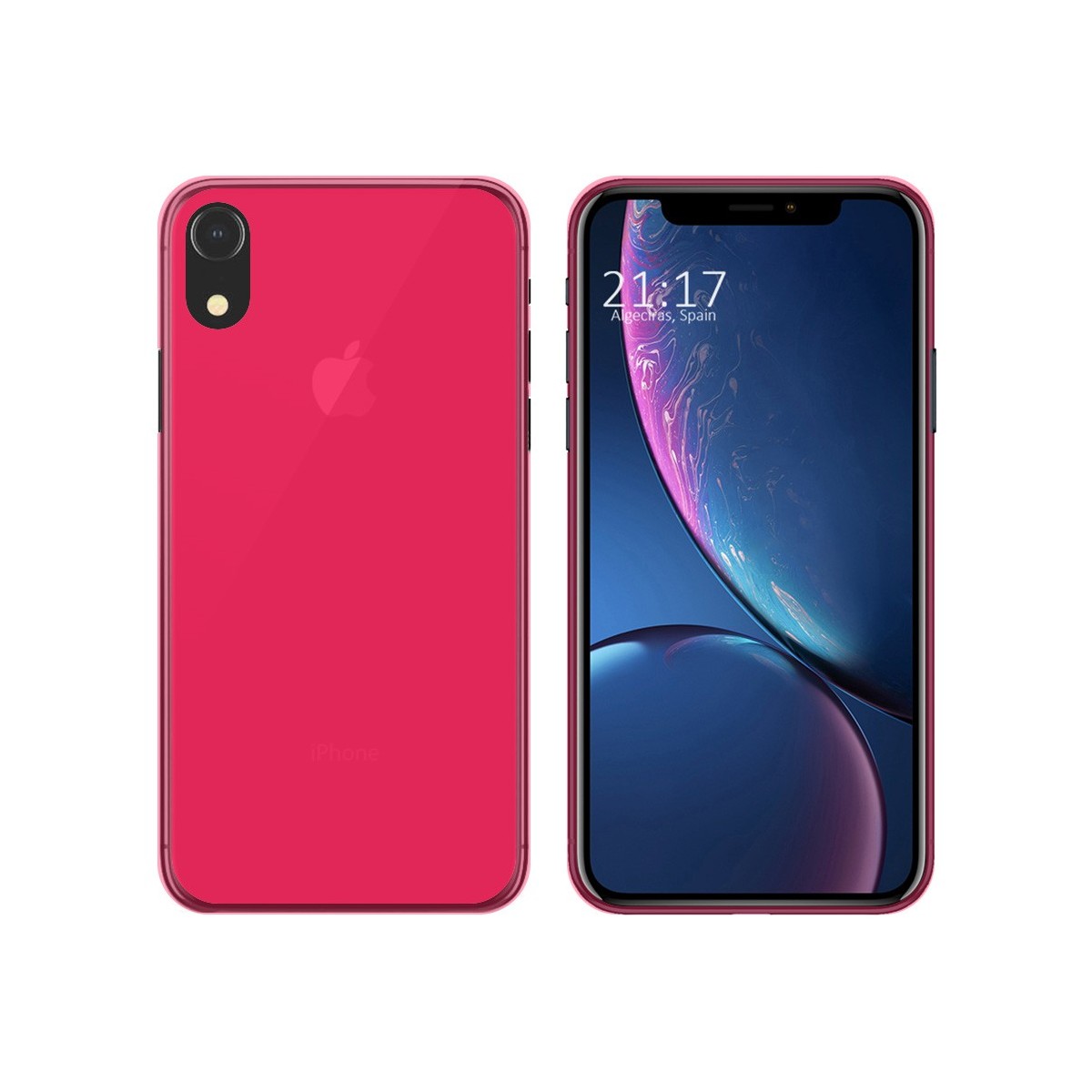 Funda Silicona Gel TPU Rosa para Iphone Xr