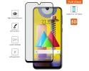 Protector Cristal Templado Completo 5D Full Glue Negro para Samsung Galaxy M31 Vidrio