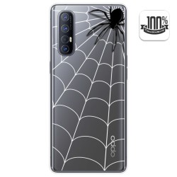 Funda Gel Transparente para Oppo Find X2 Neo diseño Araña Dibujos