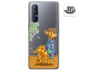 Funda Gel Transparente para Oppo Find X2 Neo diseño Jirafa Dibujos