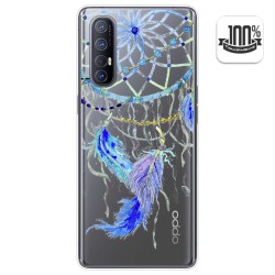 Funda Gel Transparente para Oppo Find X2 Neo diseño Plumas Dibujos