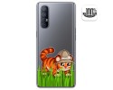 Funda Gel Transparente para Oppo Find X2 Neo diseño Tigre Dibujos