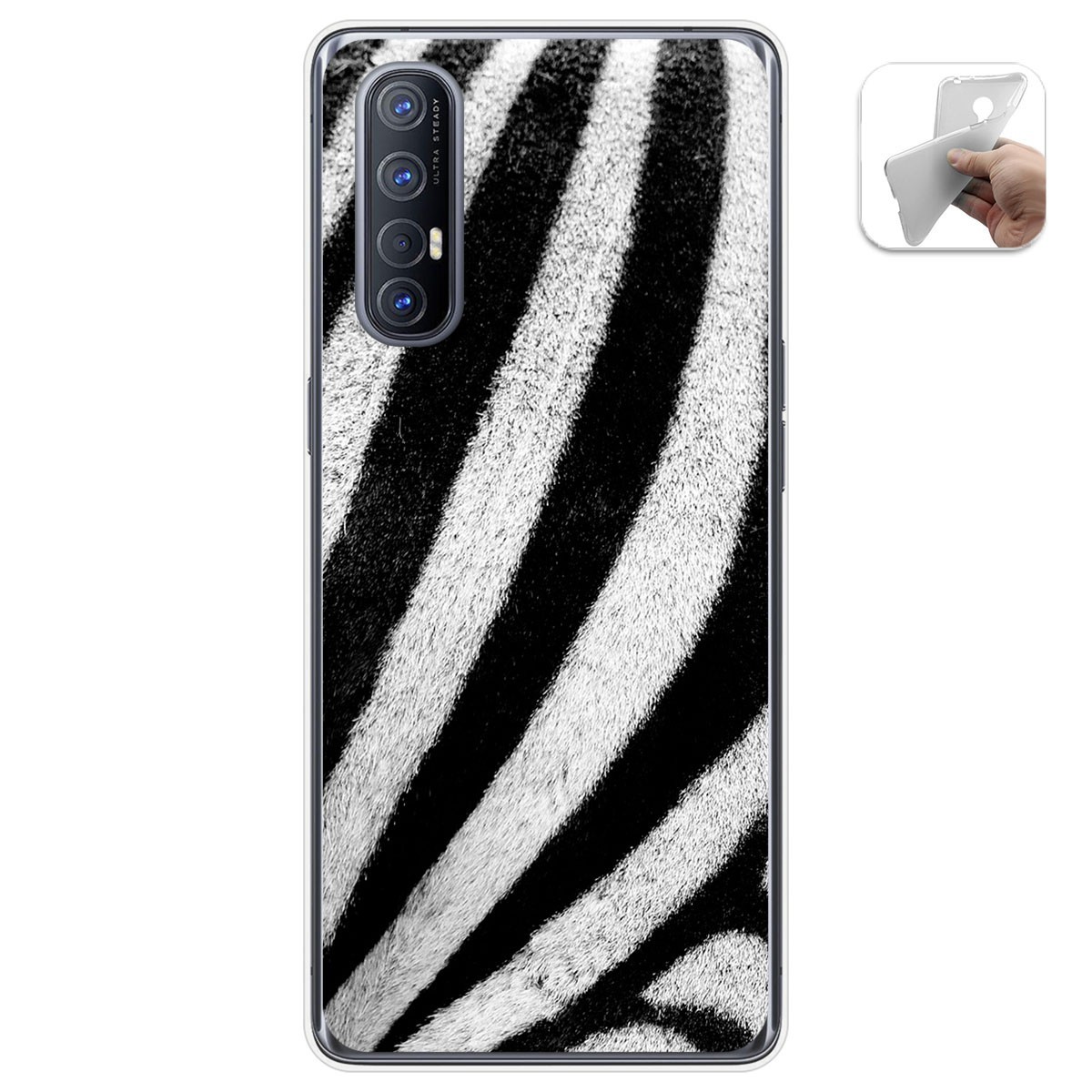 Funda Gel Tpu para Oppo Find X2 Neo diseño Animal 02 Dibujos