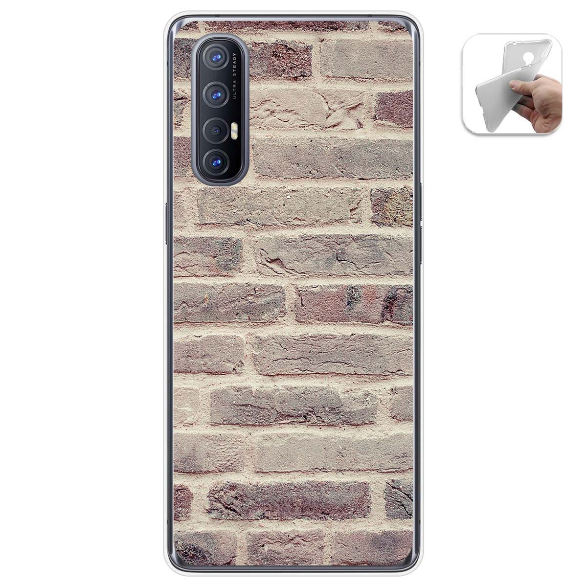 Funda Gel Tpu para Oppo Find X2 Neo diseño Ladrillo 01 Dibujos