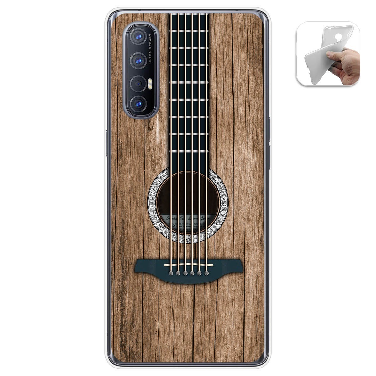 Funda Gel Tpu para Oppo Find X2 Neo diseño Madera 11 Dibujos