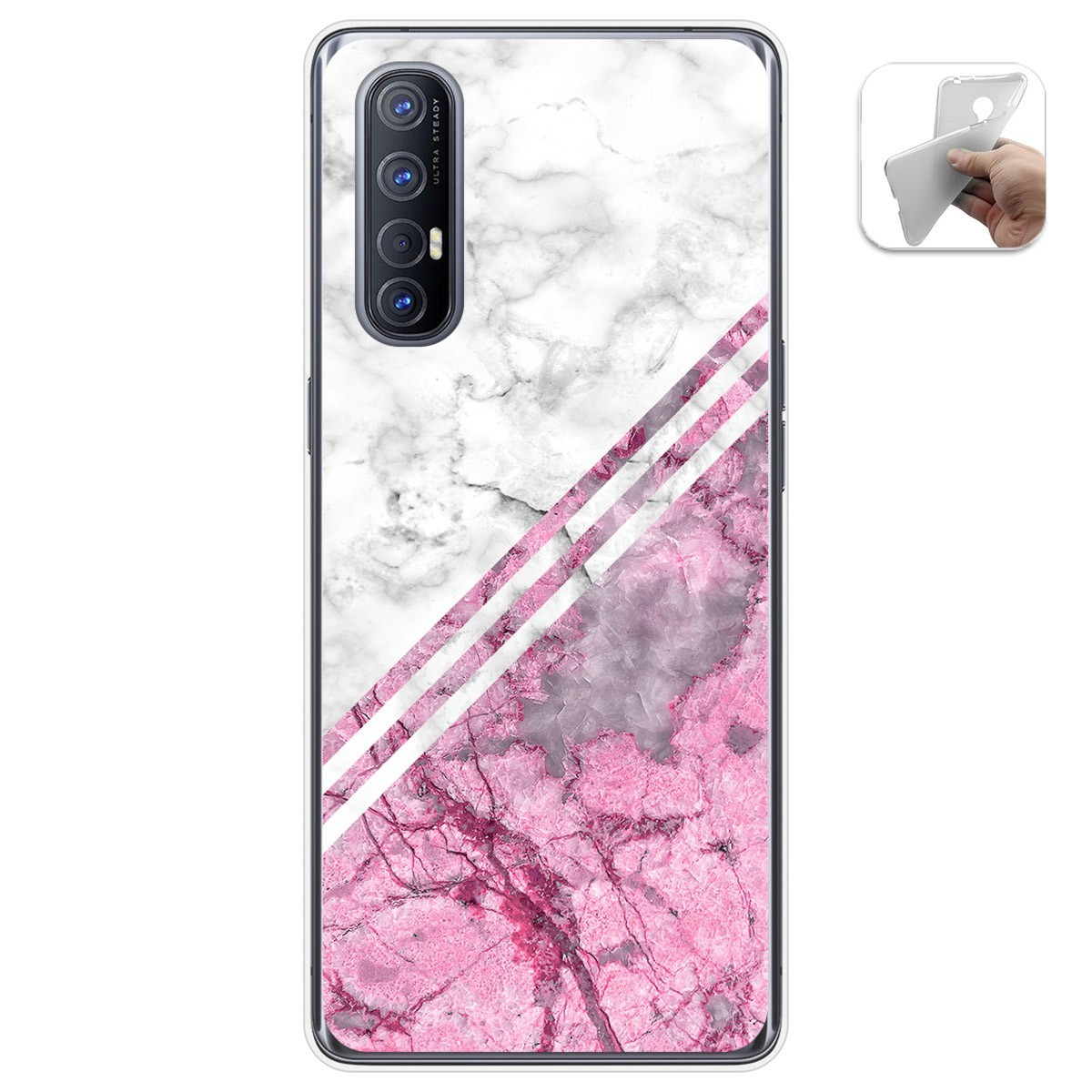 Funda Gel Tpu para Oppo Find X2 Neo diseño Mármol 03 Dibujos