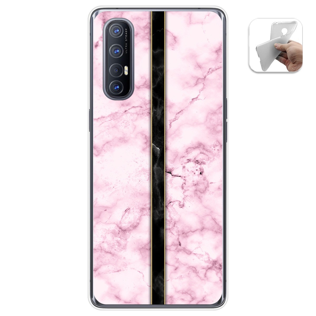 Funda Gel Tpu para Oppo Find X2 Neo diseño Mármol 04 Dibujos
