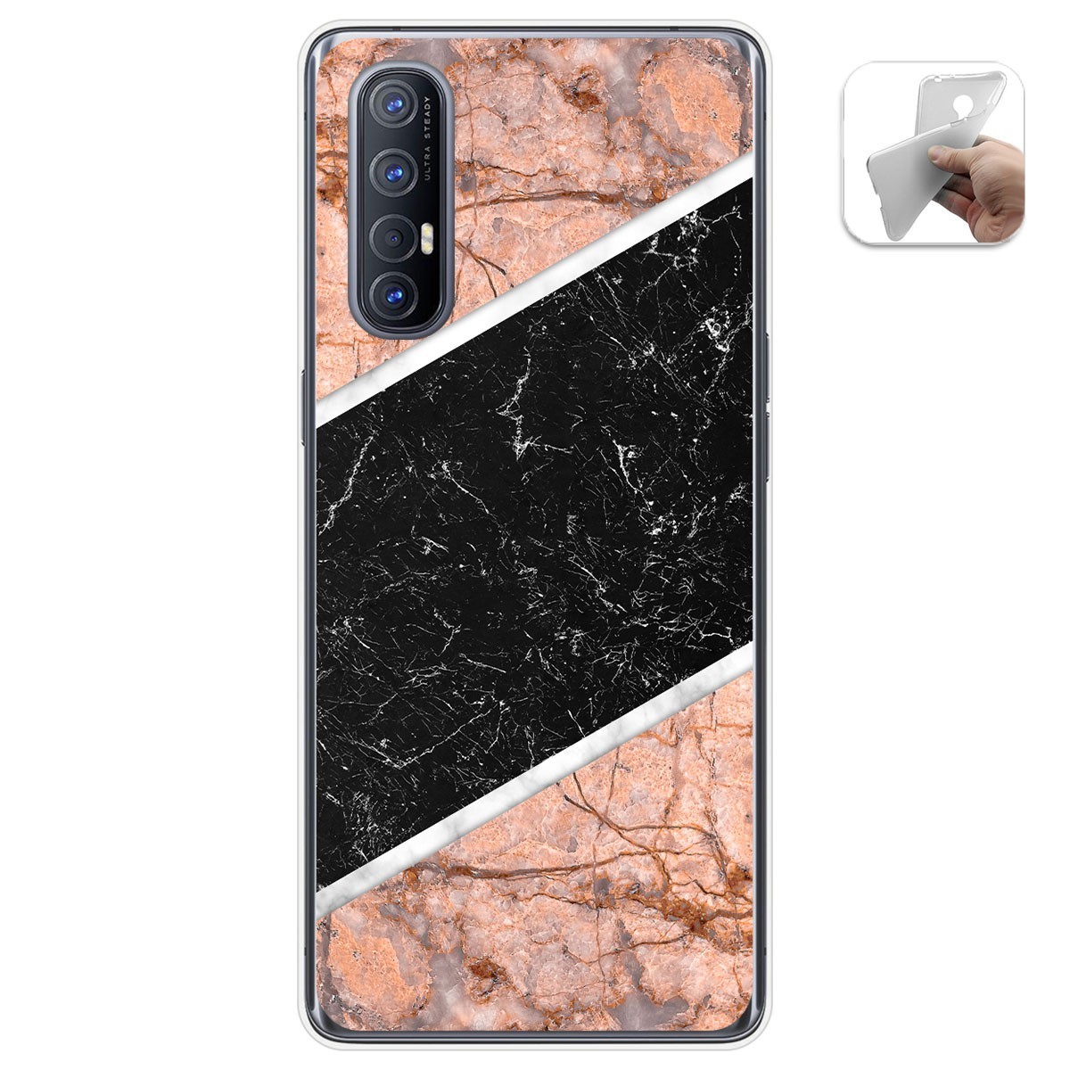 Funda Gel Tpu para Oppo Find X2 Neo diseño Mármol 07 Dibujos