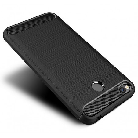Funda Gel Tpu Tipo Carbon Negra para Xiaomi Redmi 4X