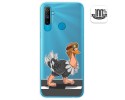 Funda Gel Transparente para Realme C3 diseño Avestruz Dibujos