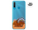 Funda Gel Transparente para Realme C3 diseño Bufalo Dibujos