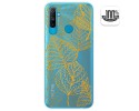 Funda Gel Transparente para Realme C3 diseño Hojas Dibujos