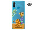 Funda Gel Transparente para Realme C3 diseño Jirafa Dibujos