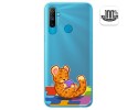 Funda Gel Transparente para Realme C3 diseño Leopardo Dibujos