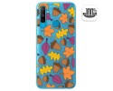 Funda Gel Transparente para Realme C3 diseño Otoño Dibujos