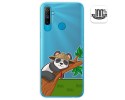 Funda Gel Transparente para Realme C3 diseño Panda Dibujos