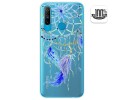 Funda Gel Transparente para Realme C3 diseño Plumas Dibujos