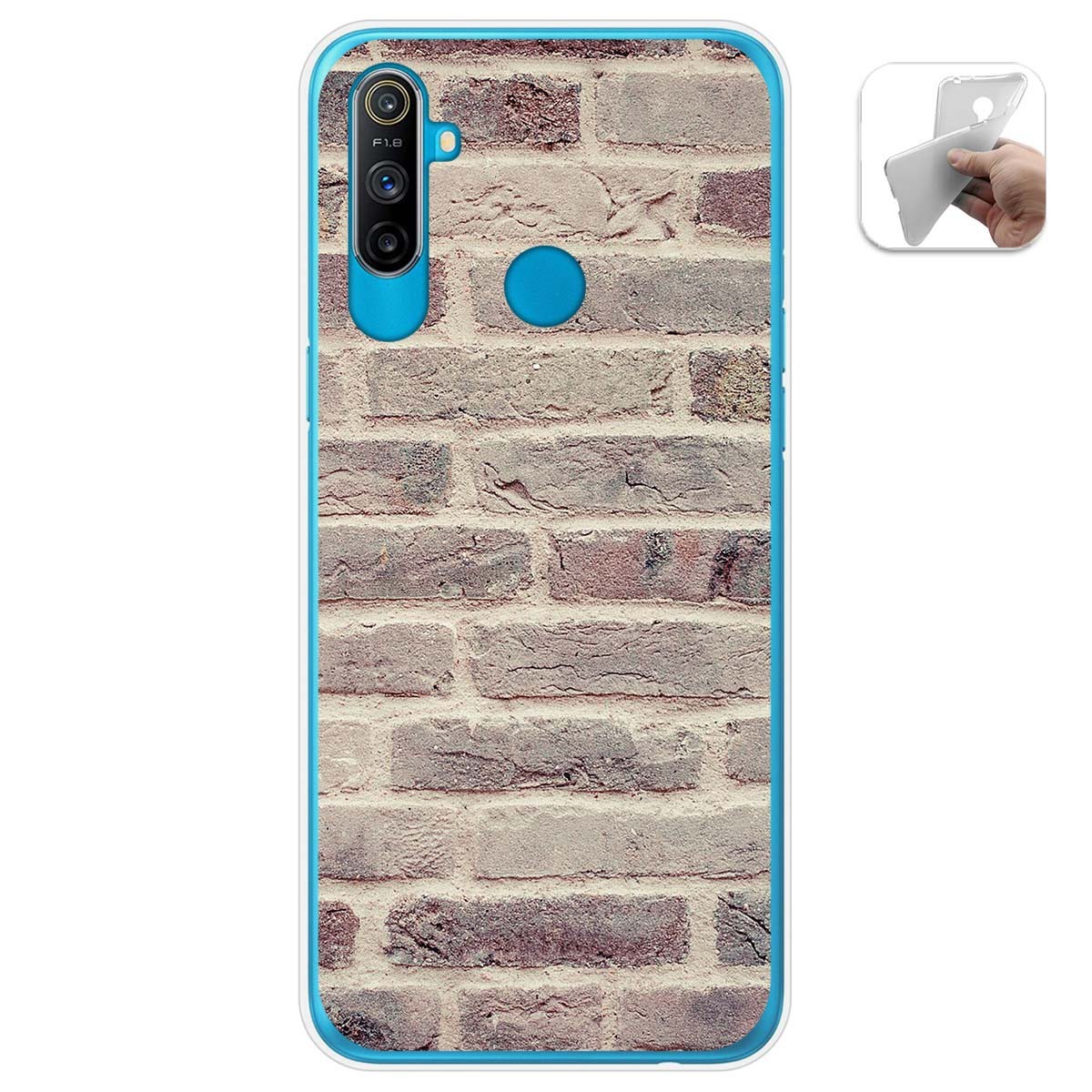 Funda Gel Tpu para Realme C3 diseño Ladrillo 01 Dibujos