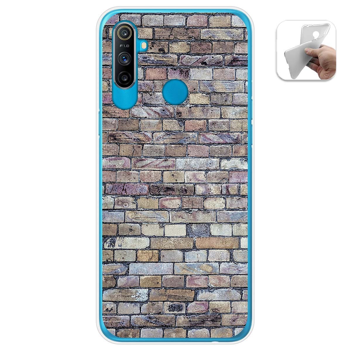 Funda Gel Tpu para Realme C3 diseño Ladrillo 02 Dibujos