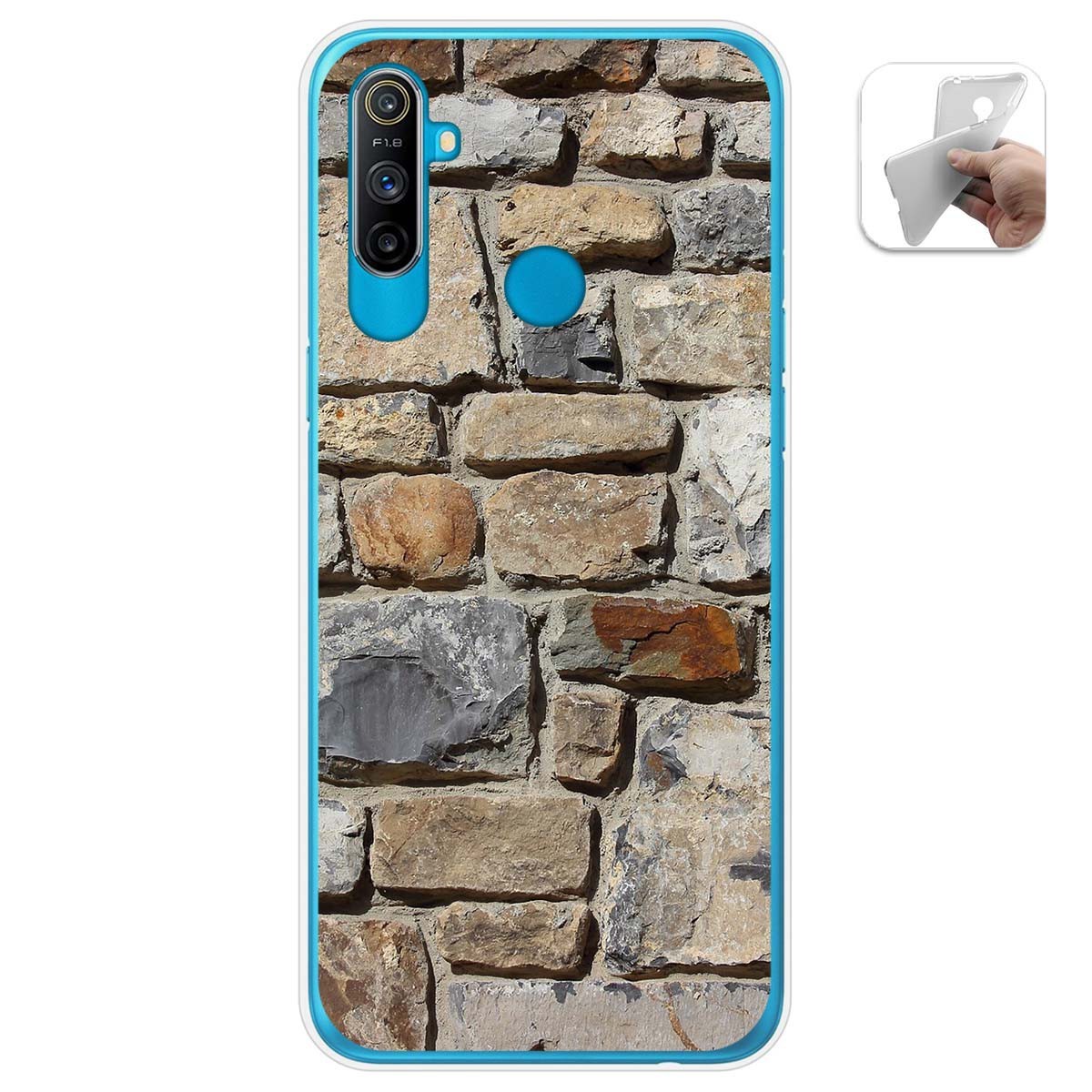 Funda Gel Tpu para Realme C3 diseño Ladrillo 03 Dibujos