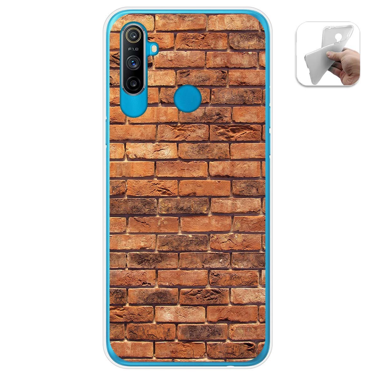 Funda Gel Tpu para Realme C3 diseño Ladrillo 04 Dibujos