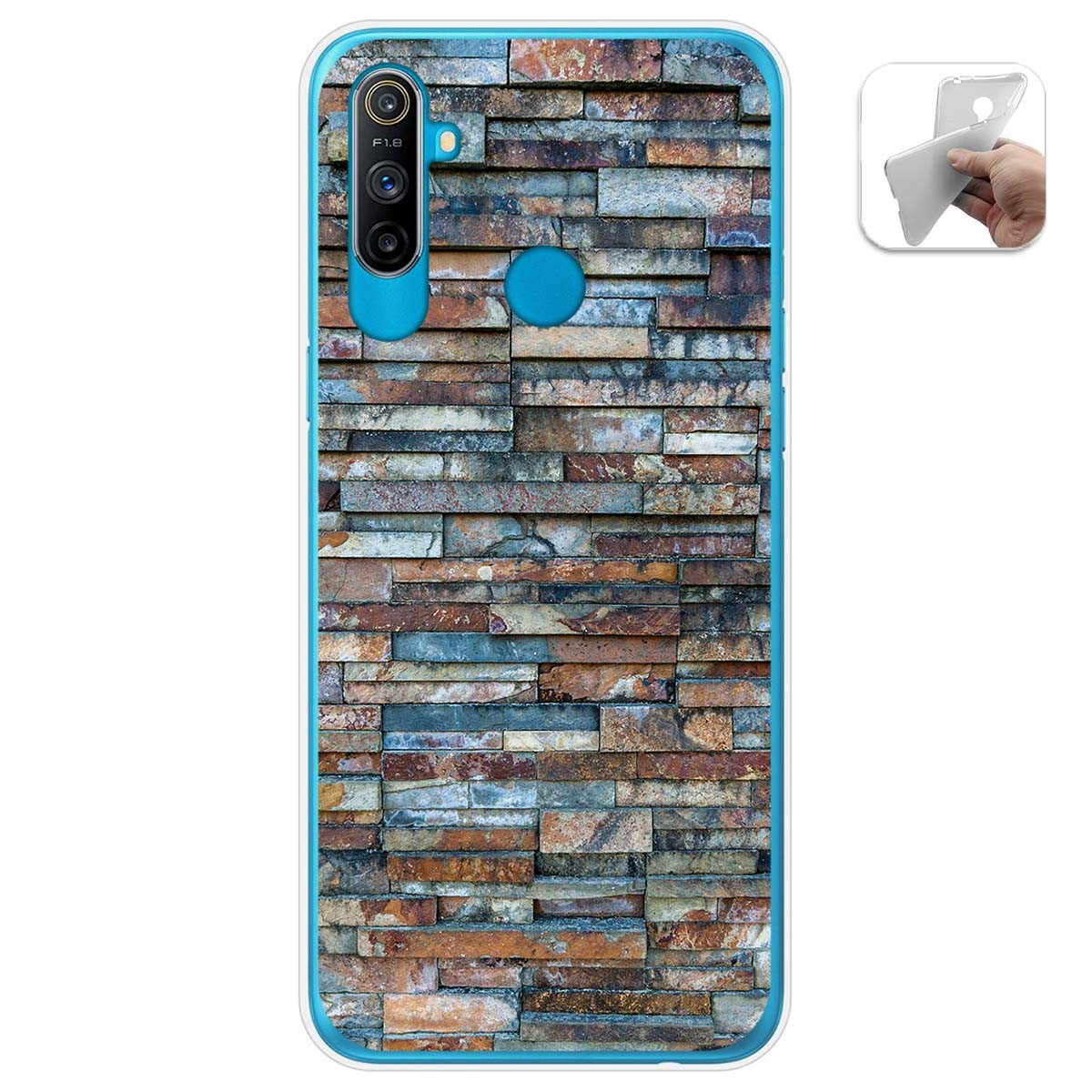 Funda Gel Tpu para Realme C3 diseño Ladrillo 05 Dibujos