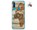 Funda Gel Tpu para Realme C3 diseño Madera 07 Dibujos