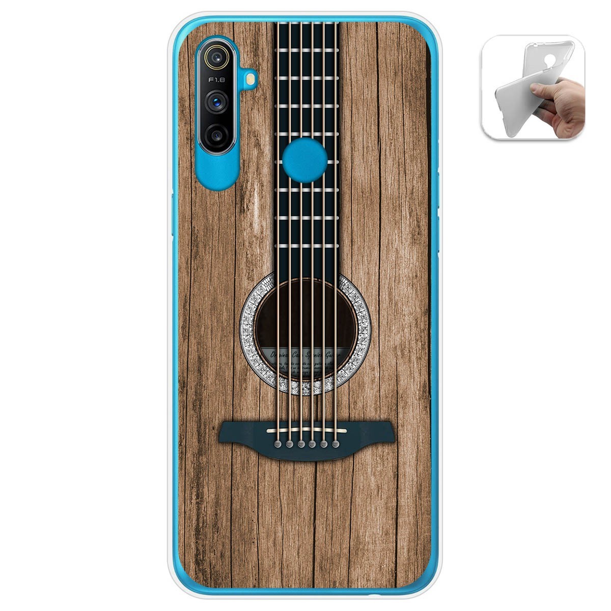 Funda Gel Tpu para Realme C3 diseño Madera 11 Dibujos
