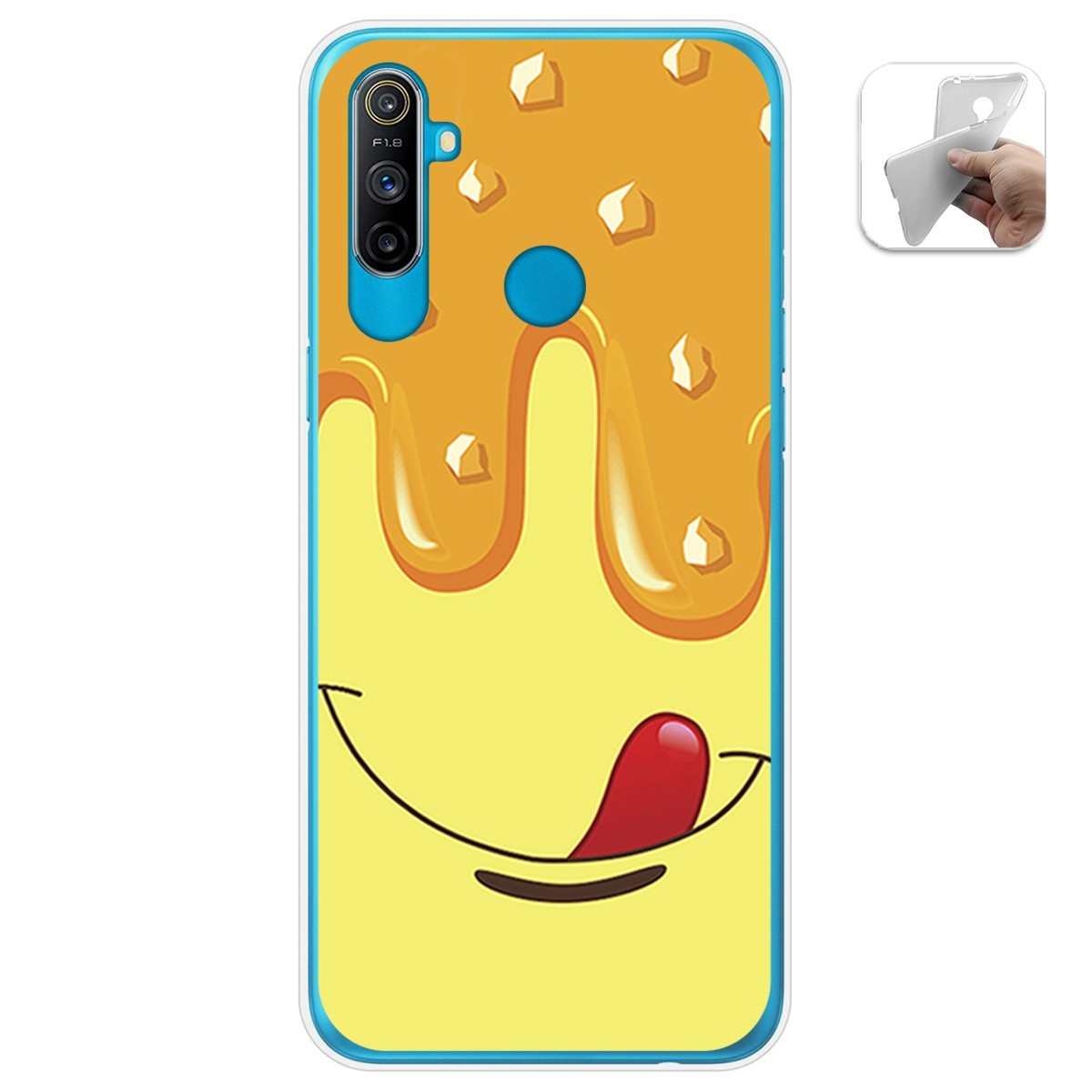 Funda Gel Tpu para Realme C3 diseño Helado Vainilla Dibujos