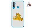Funda Gel Tpu para Realme C3 diseño Leones Dibujos