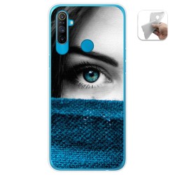 Funda Gel Tpu para Realme C3 diseño Ojo Dibujos