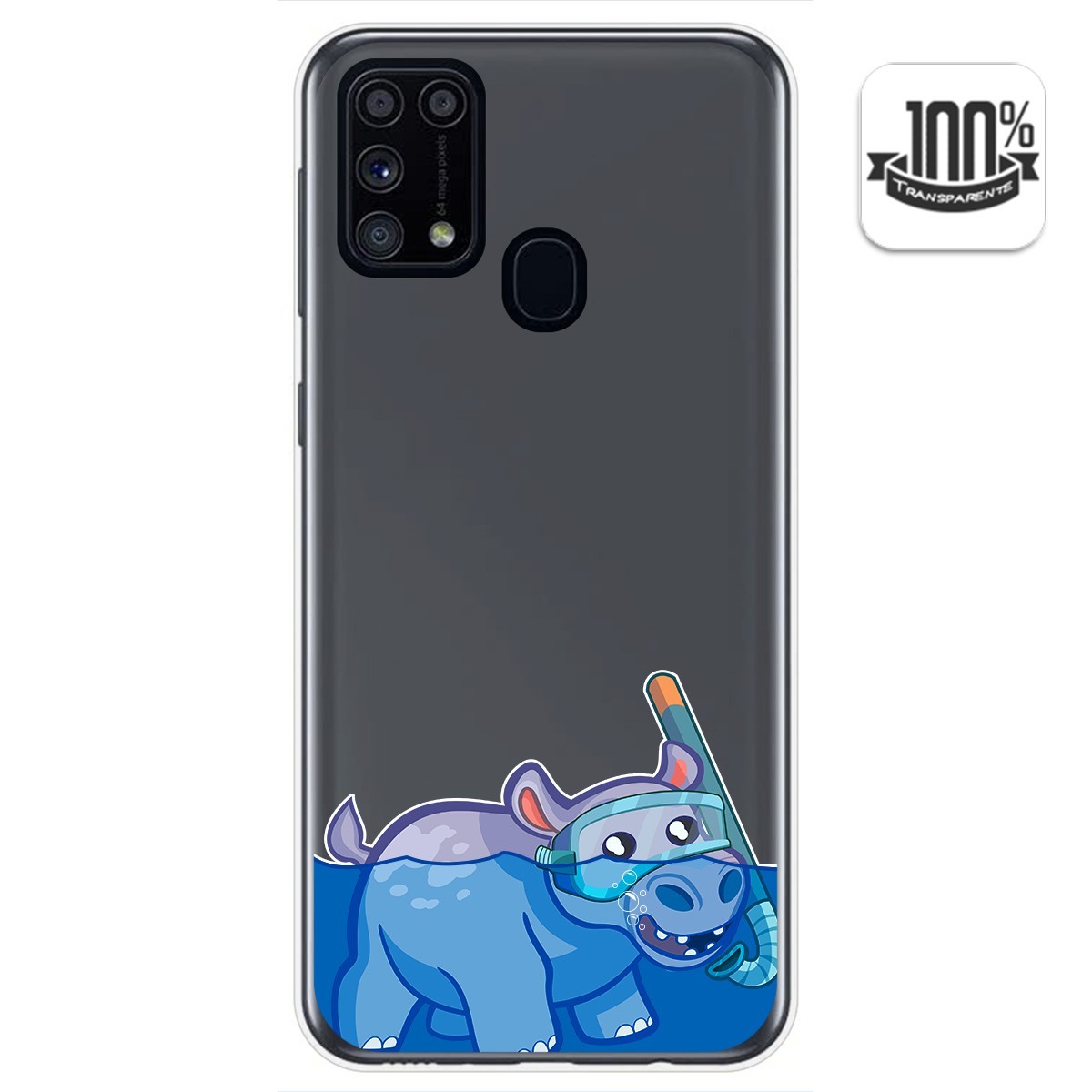 Funda Gel Transparente para Samsung Galaxy M31 diseño Hipo Dibujos