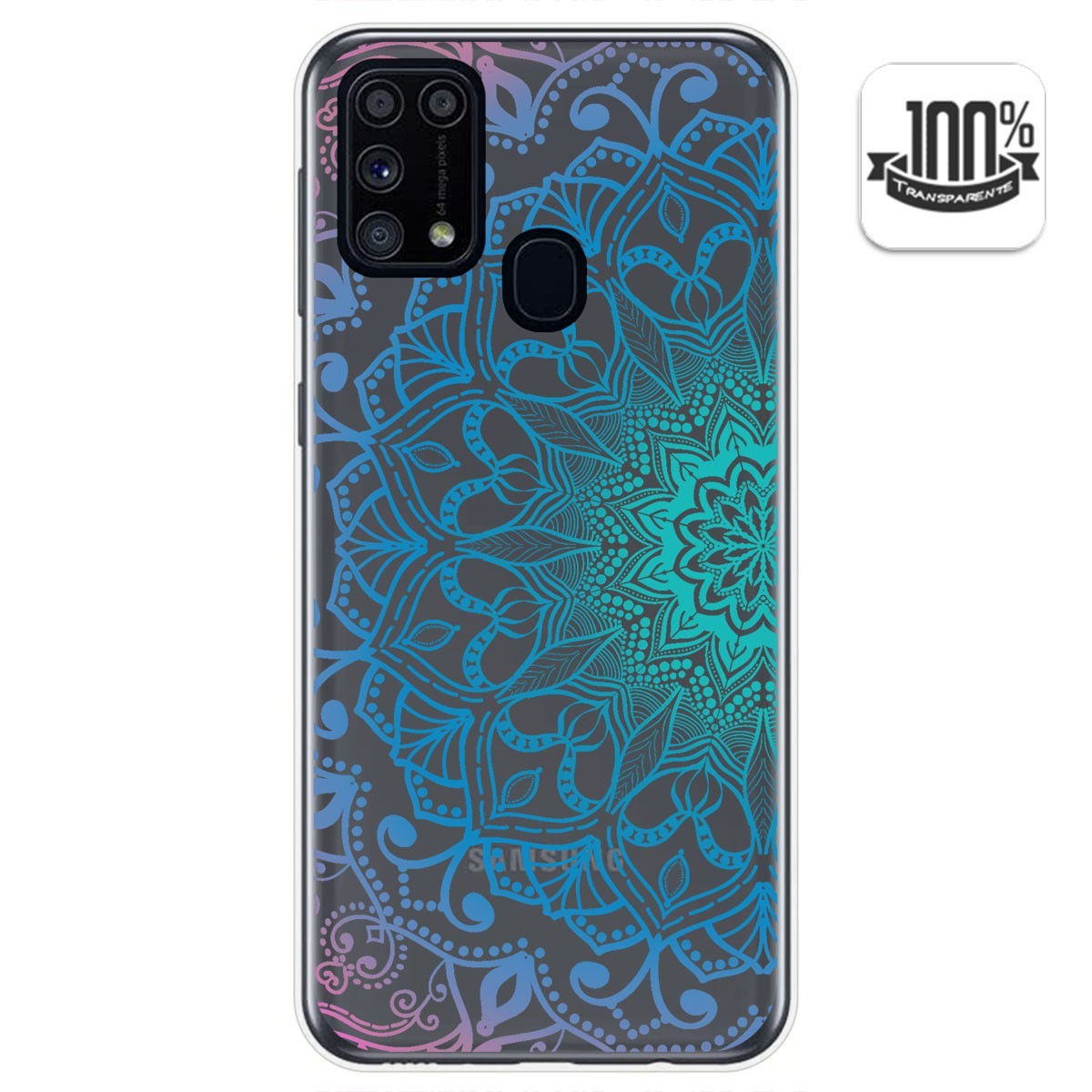 Funda Gel Transparente para Samsung Galaxy M31 diseño Mandala Dibujos