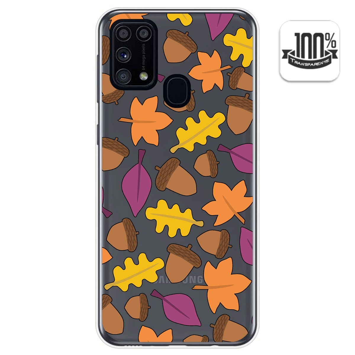 Funda Gel Transparente para Samsung Galaxy M31 diseño Otoño Dibujos
