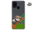 Funda Gel Transparente para Samsung Galaxy M31 diseño Panda Dibujos