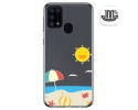 Funda Gel Transparente para Samsung Galaxy M31 diseño Playa Dibujos