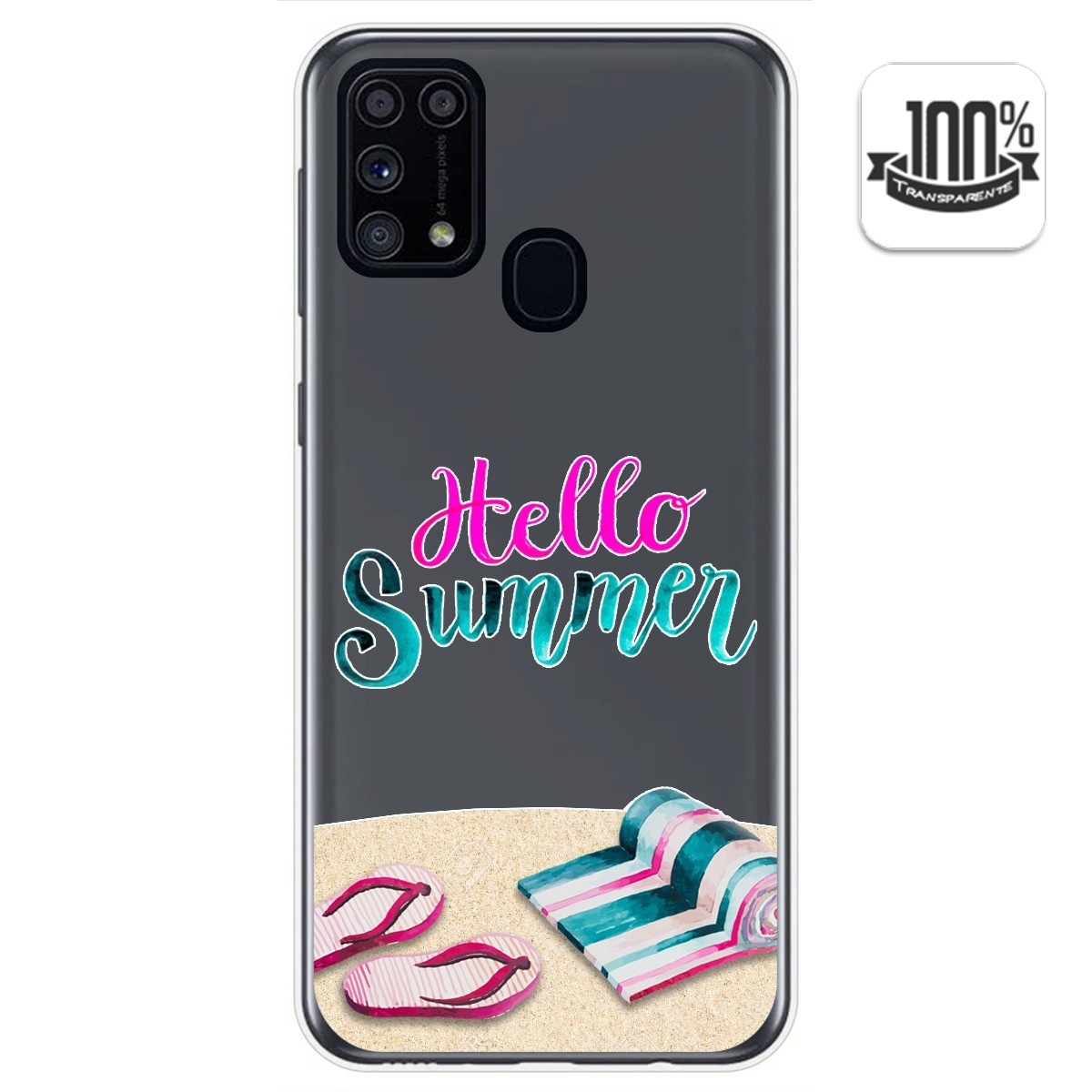 Funda Gel Transparente para Samsung Galaxy M31 diseño Summer Dibujos