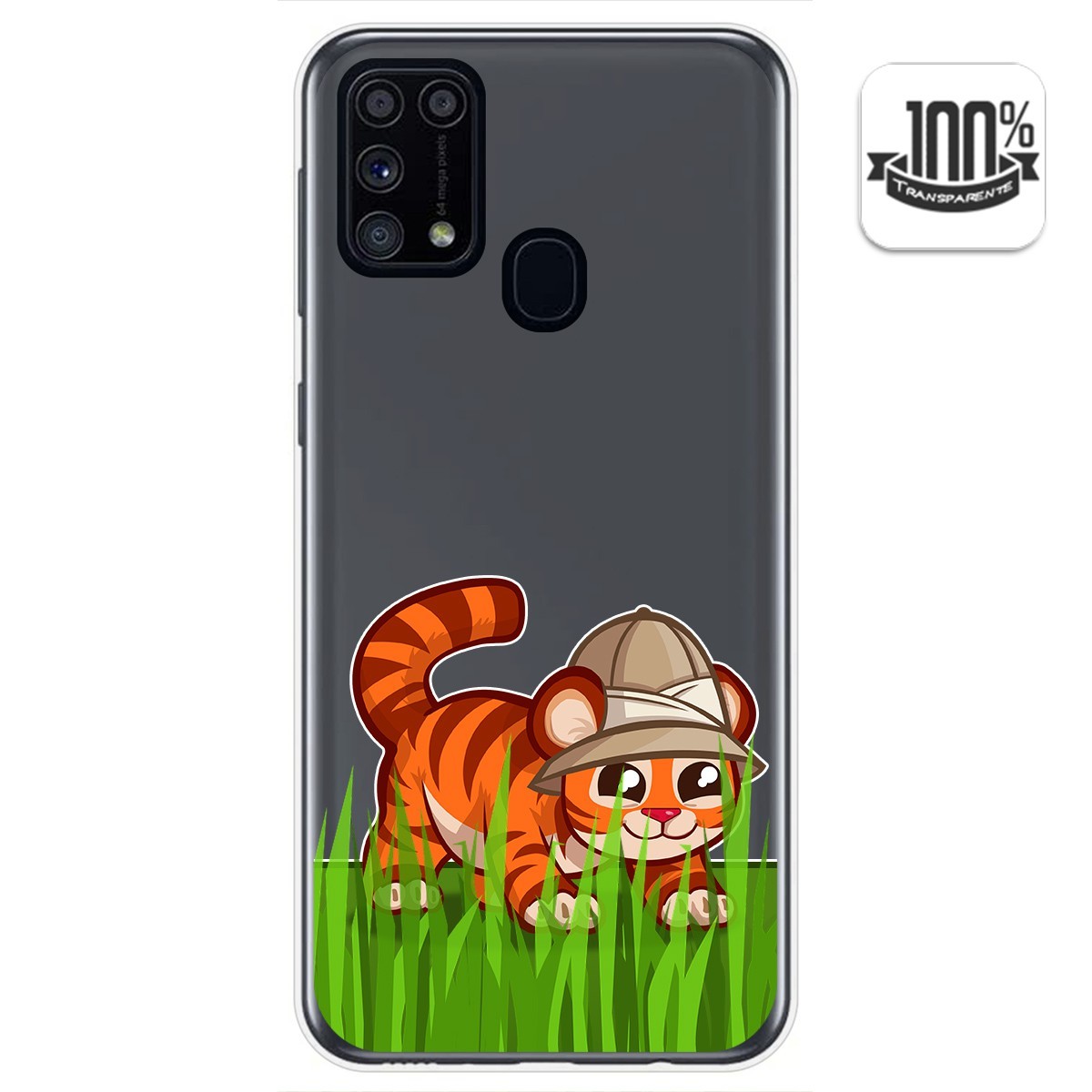 Funda Gel Transparente para Samsung Galaxy M31 diseño Tigre Dibujos