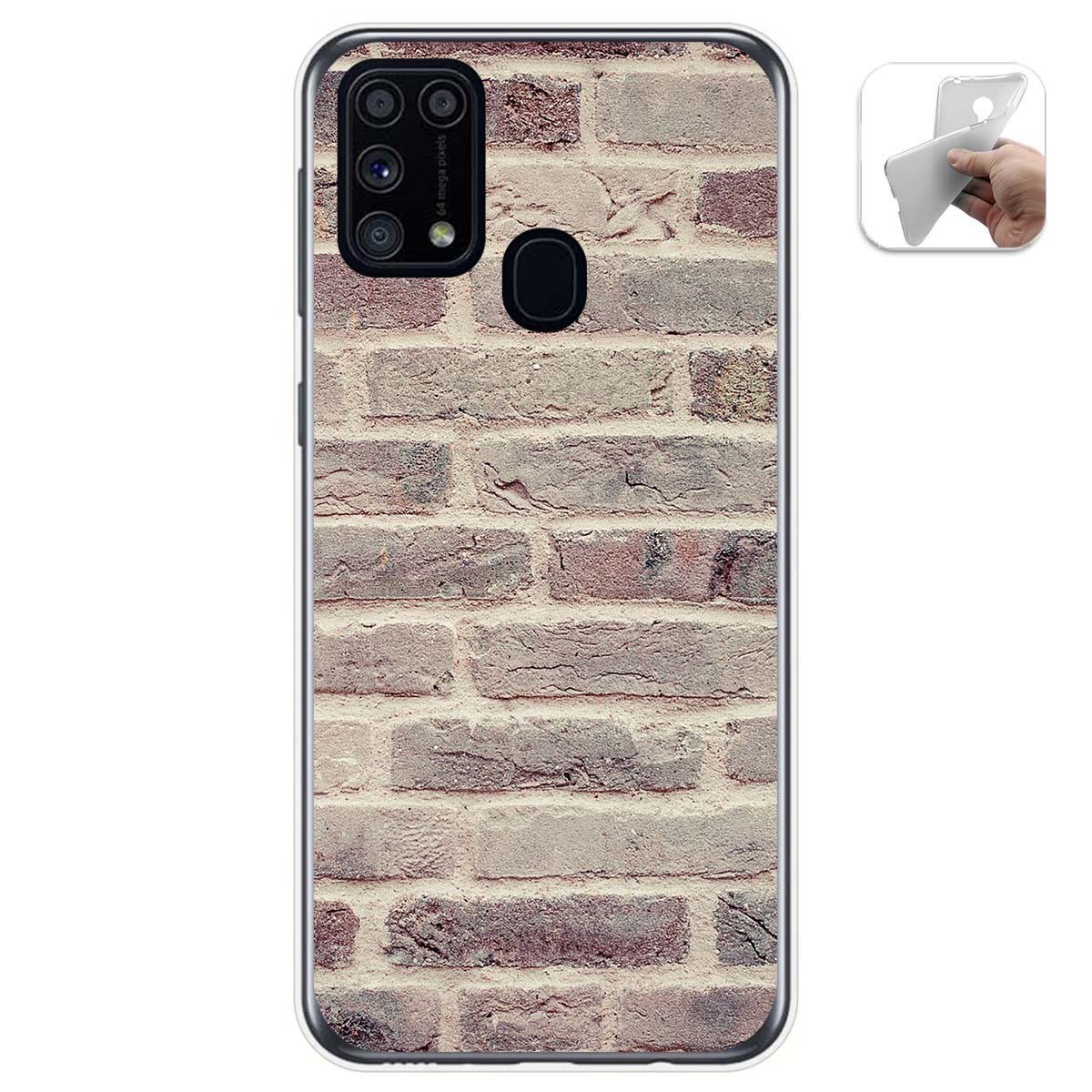 Funda Gel Tpu para Samsung Galaxy M31 diseño Ladrillo 01 Dibujos