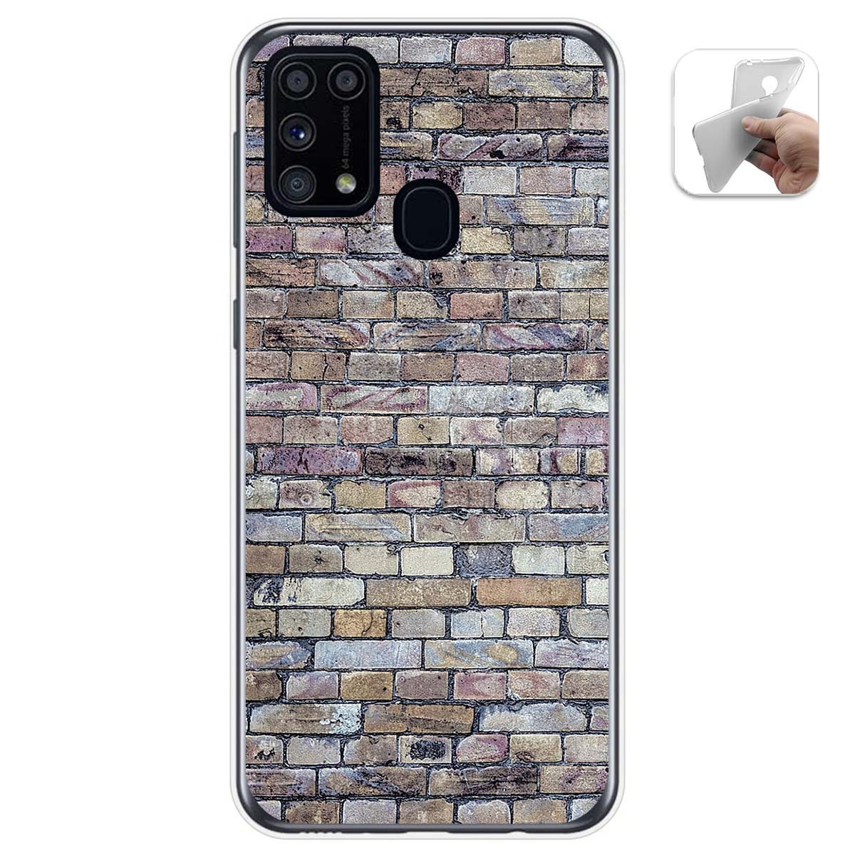 Funda Gel Tpu para Samsung Galaxy M31 diseño Ladrillo 02 Dibujos
