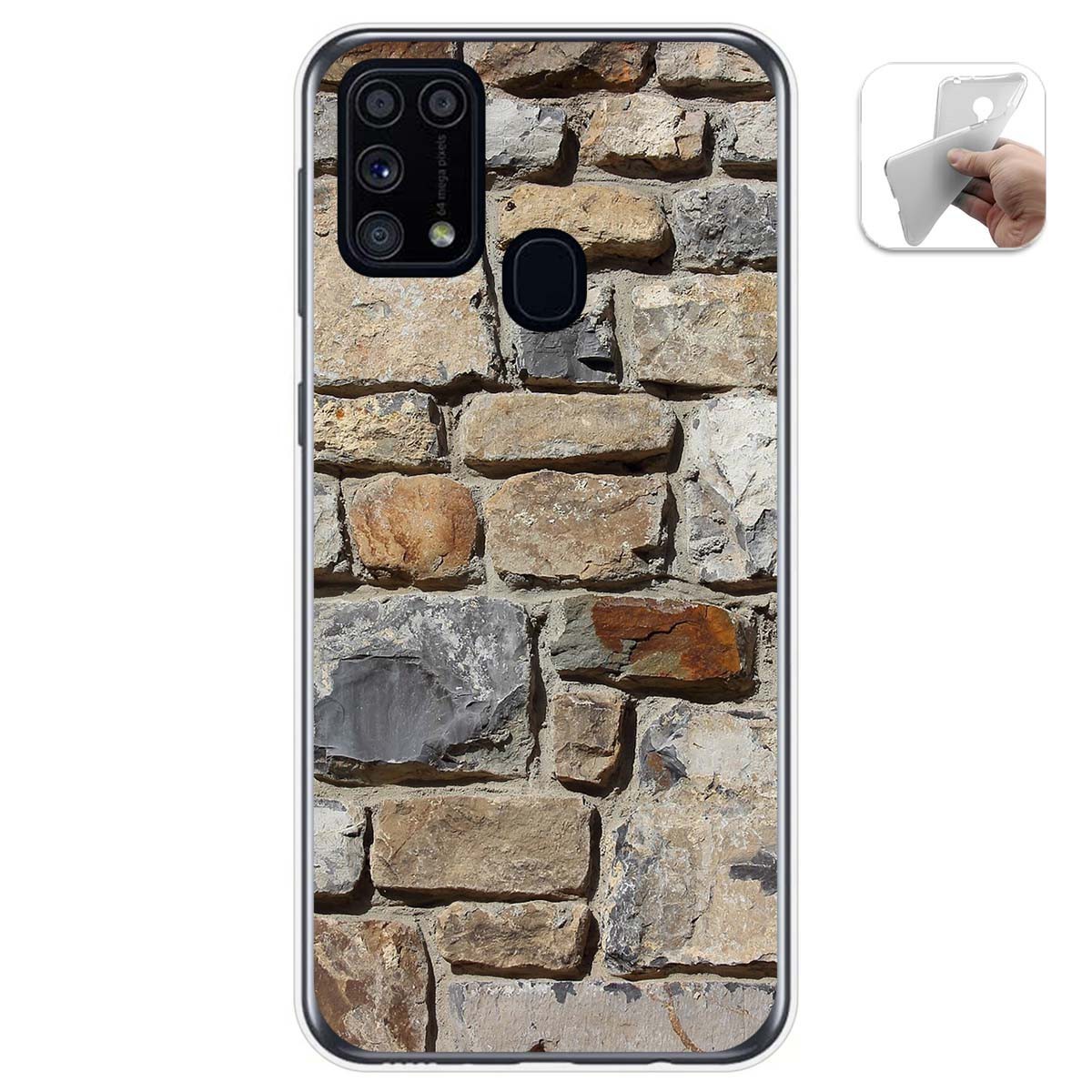 Funda Gel Tpu para Samsung Galaxy M31 diseño Ladrillo 03 Dibujos