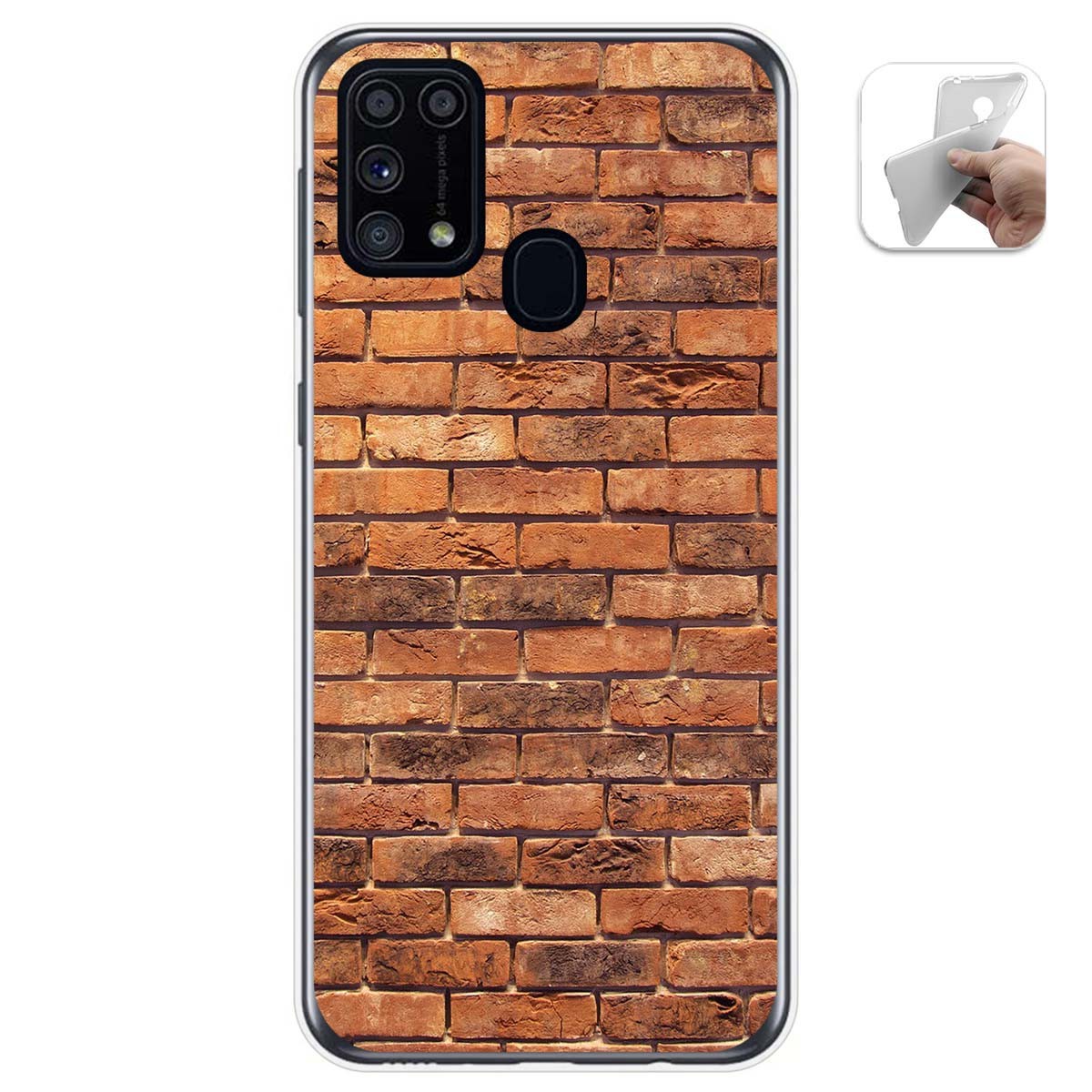 Funda Gel Tpu para Samsung Galaxy M31 diseño Ladrillo 04 Dibujos