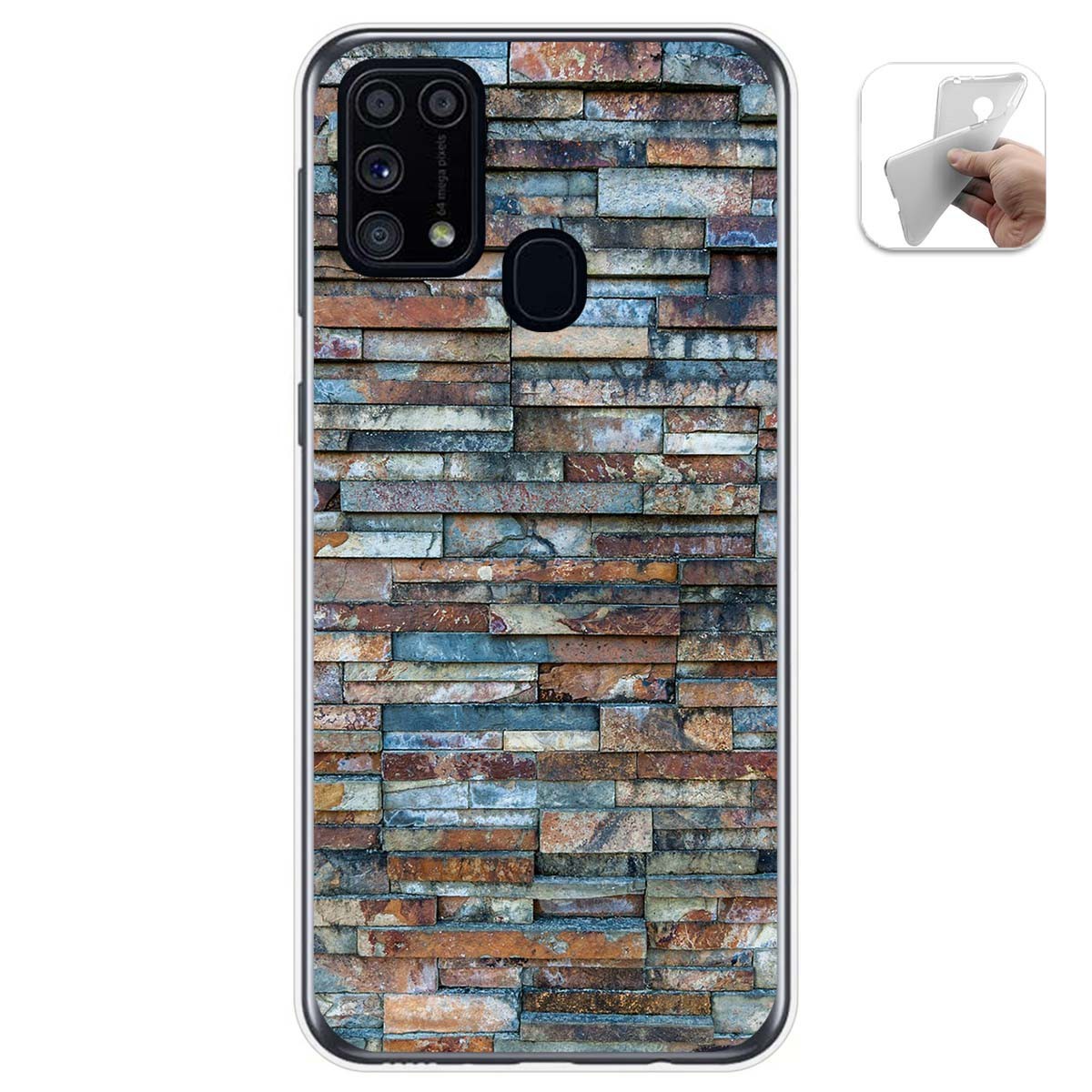 Funda Gel Tpu para Samsung Galaxy M31 diseño Ladrillo 05 Dibujos